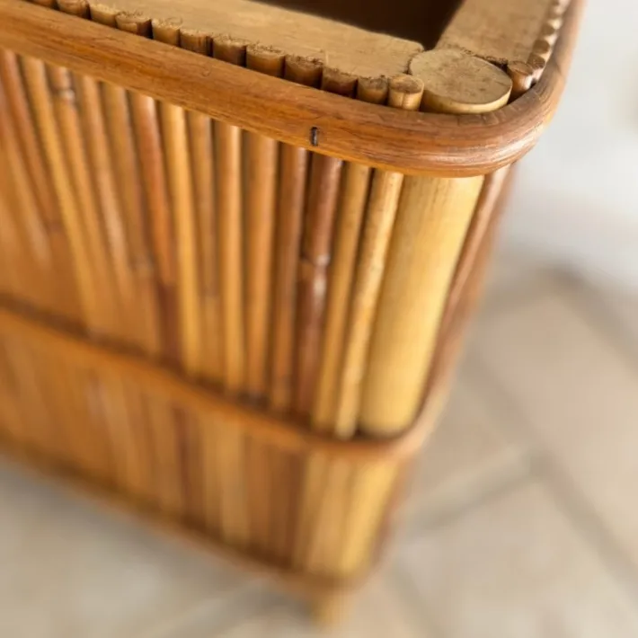 Pamono Vintage Bamboo Chest by Audoux Minnet, 1950s Hot