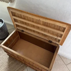 Pamono Vintage Bamboo Chest by Audoux Minnet, 1950s Hot