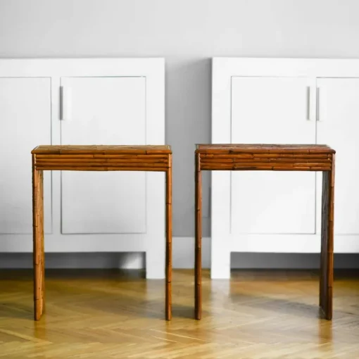 Pamono Vintage Bamboo Console Table Outlet