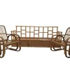 Pamono Vintage Bamboo Living Room Set from Vivai Del Sud, 1960s, Set of 3 Hot