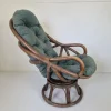 Pamono Vintage Bamboo Rattan Swivel Armchair, 1970s Clearance