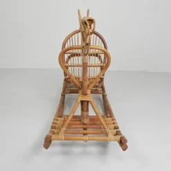 Pamono Vintage Bamboo Rocking Horse, 1960s Discount