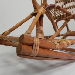 Pamono Vintage Bamboo Rocking Horse, 1960s Discount