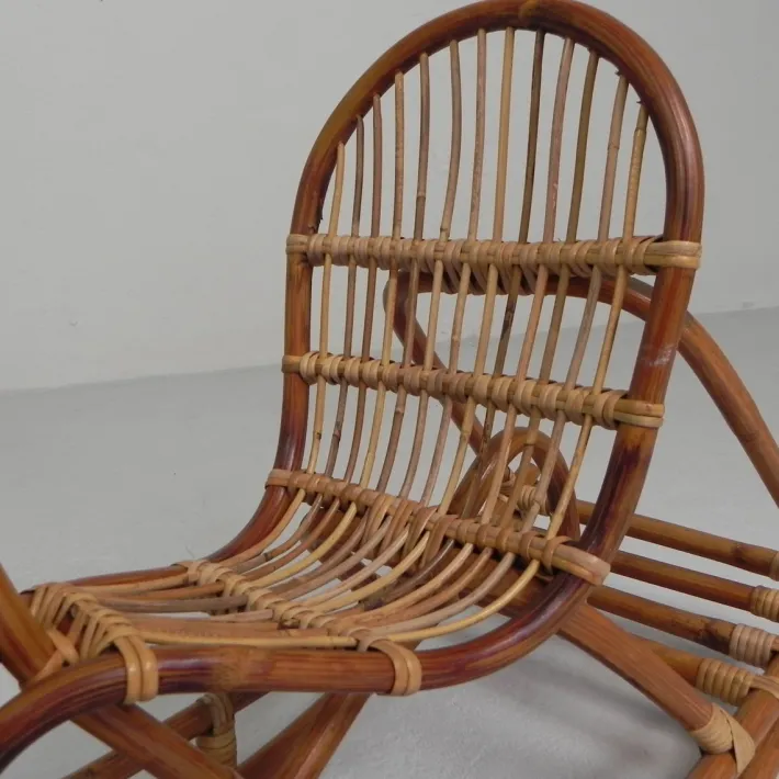 Pamono Vintage Bamboo Rocking Horse, 1960s Discount