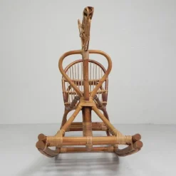 Pamono Vintage Bamboo Rocking Horse, 1960s Discount