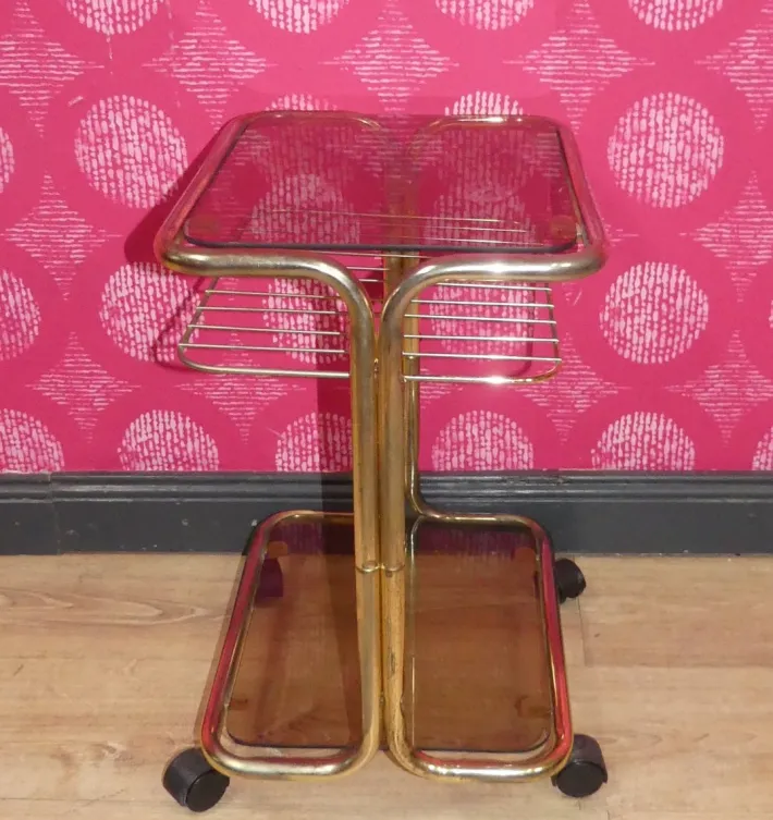 Pamono Vintage Bar Cart Table, 1970s New