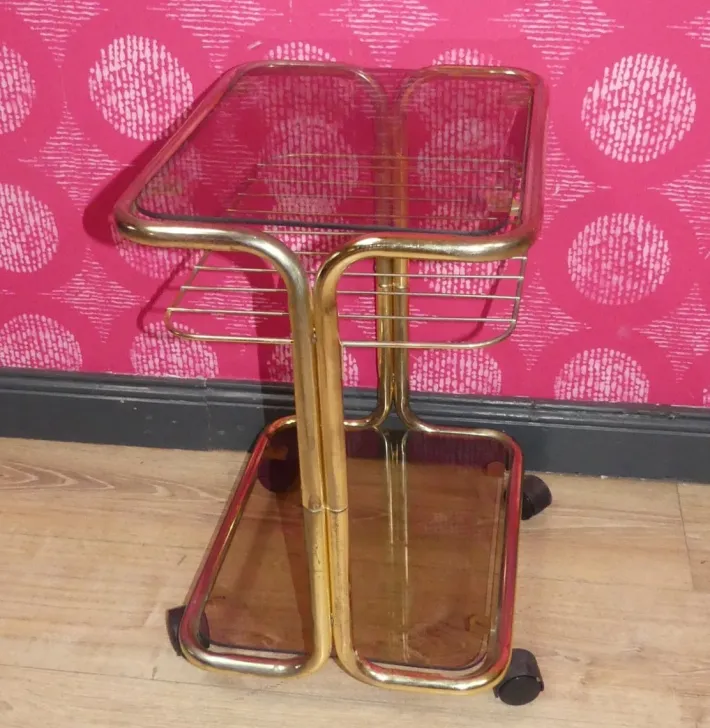 Pamono Vintage Bar Cart Table, 1970s New