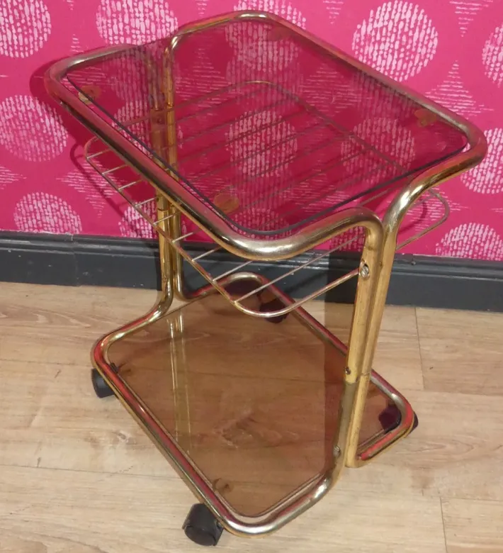 Pamono Vintage Bar Cart Table, 1970s New