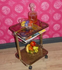 Pamono Vintage Bar Cart Table, 1970s New
