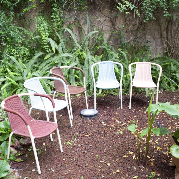 Pamono Vintage Bar Chairs in Tubular Steel, Plastic & Lacquered Metal, 1960s, Set of 5 Sale
