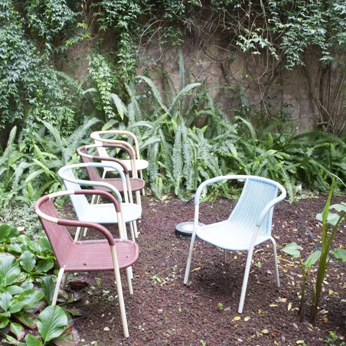 Pamono Vintage Bar Chairs in Tubular Steel, Plastic & Lacquered Metal, 1960s, Set of 5 Sale