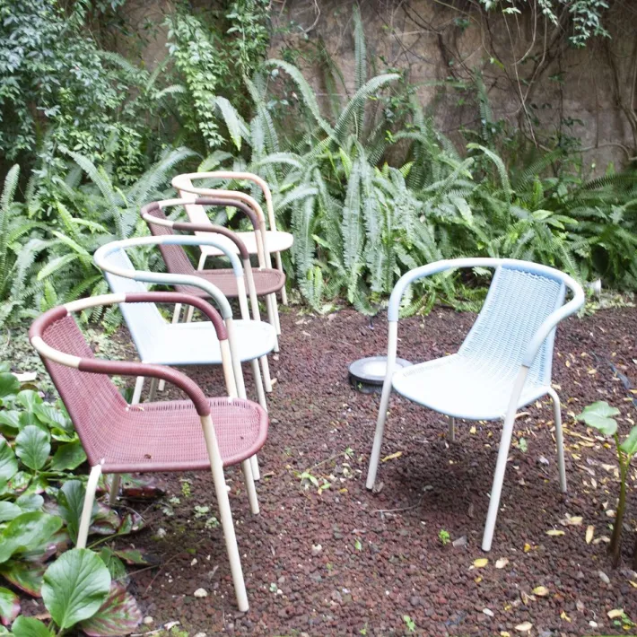 Pamono Vintage Bar Chairs in Tubular Steel, Plastic & Lacquered Metal, 1960s, Set of 5 Sale