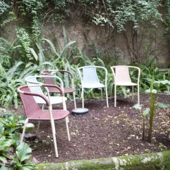 Pamono Vintage Bar Chairs in Tubular Steel, Plastic & Lacquered Metal, 1960s, Set of 5 Sale