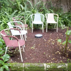 Pamono Vintage Bar Chairs in Tubular Steel, Plastic & Lacquered Metal, 1960s, Set of 5 Sale