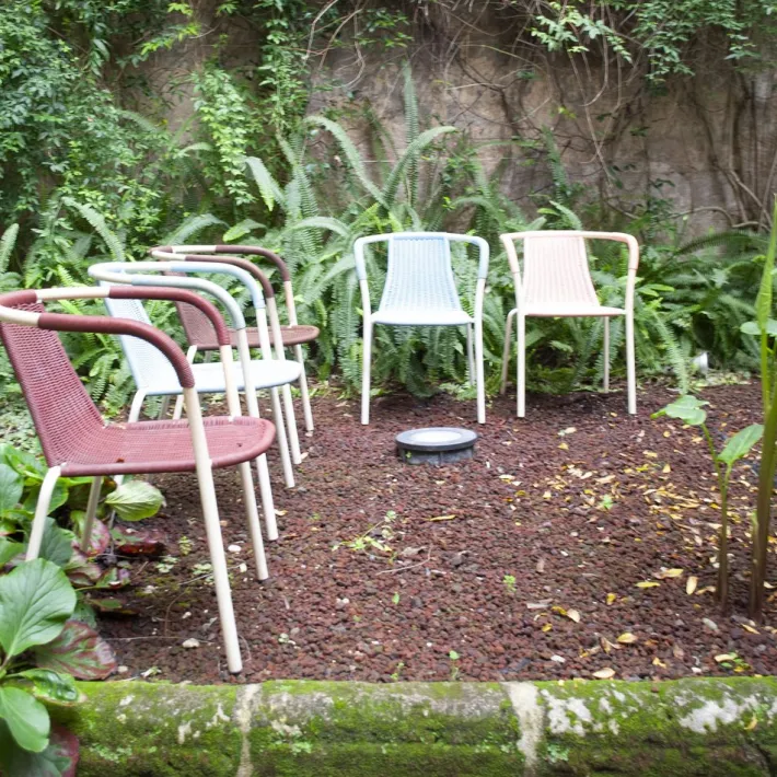 Pamono Vintage Bar Chairs in Tubular Steel, Plastic & Lacquered Metal, 1960s, Set of 5 Sale