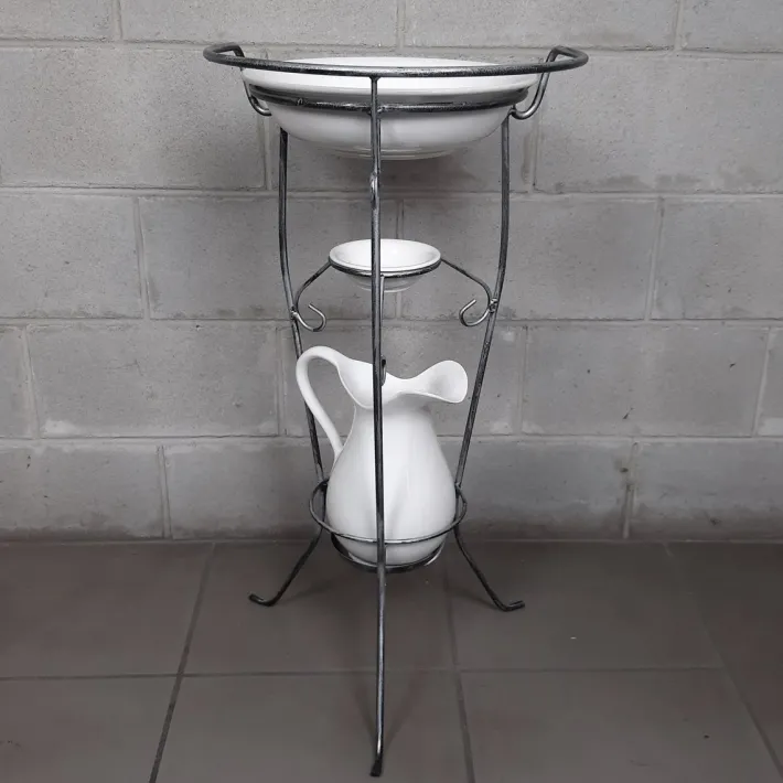 Pamono Vintage Basin with Pitcher, 1950s, Set of 2 Discount