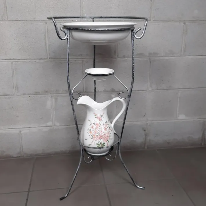 Pamono Vintage Basin with Pitcher, 1950s, Set of 2 Discount