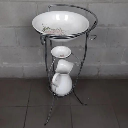 Pamono Vintage Basin with Pitcher, 1950s, Set of 2 Discount