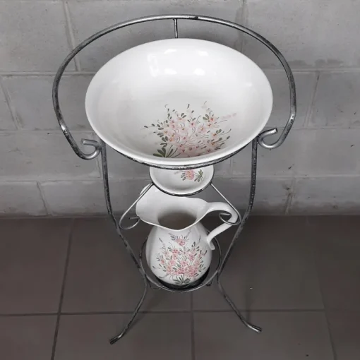 Pamono Vintage Basin with Pitcher, 1950s, Set of 2 Discount
