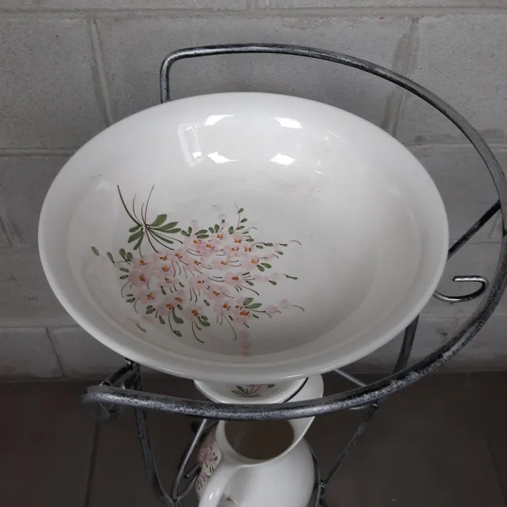 Pamono Vintage Basin with Pitcher, 1950s, Set of 2 Discount