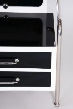 Pamono Vintage Bauhaus Black & White Dressing Table from Vichr, 1930s Sale