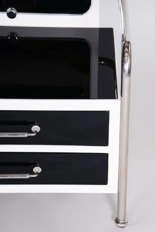Pamono Vintage Bauhaus Black & White Dressing Table from Vichr, 1930s Sale