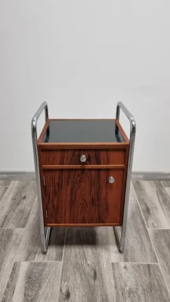 Pamono Vintage Bauhaus Chromed Nightstand New