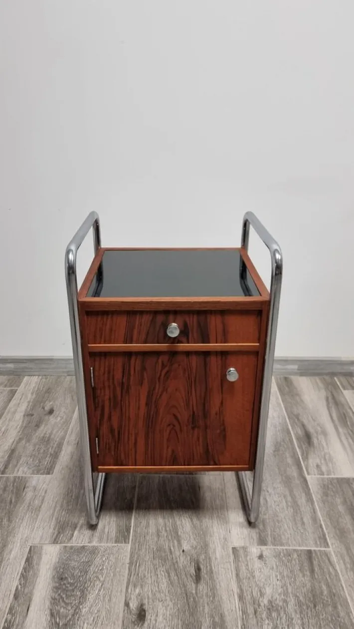 Pamono Vintage Bauhaus Chromed Nightstand New