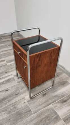 Pamono Vintage Bauhaus Chromed Nightstand New