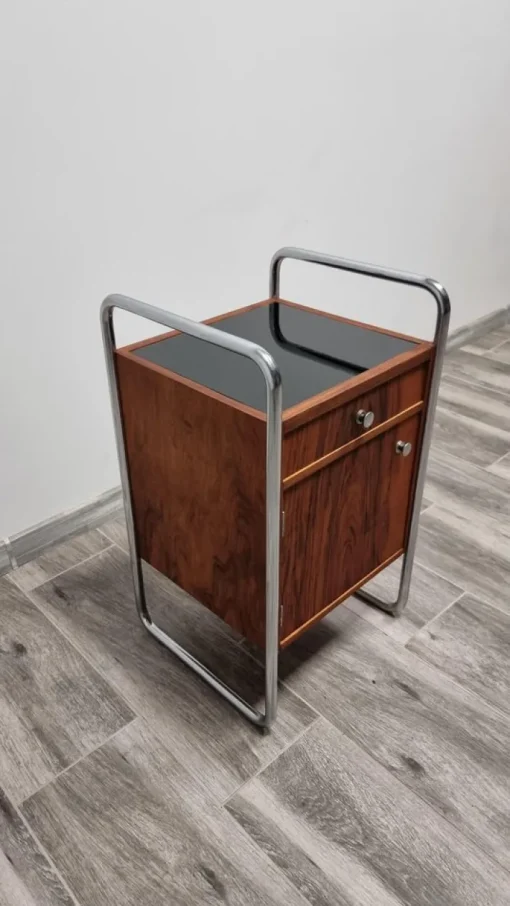 Pamono Vintage Bauhaus Chromed Nightstand New