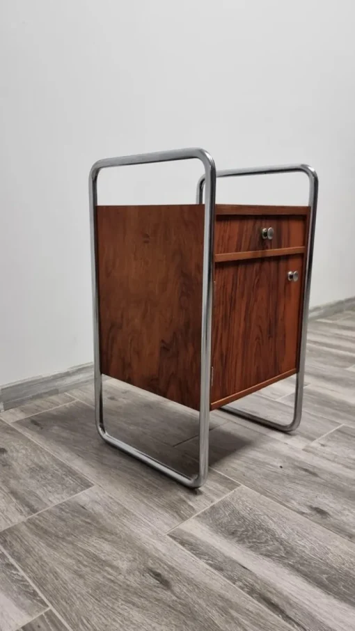 Pamono Vintage Bauhaus Chromed Nightstand New