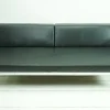Pamono Vintage Bauhaus Sofa Daybed in Black Leather by Robert Slezak, 1930s