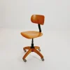 Pamono Vintage Bauhaus Swivel Office Chair in Wood by Böhler, 1940s Discount