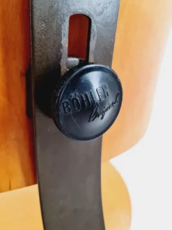 Pamono Vintage Bauhaus Swivel Office Chair in Wood by Böhler, 1940s Discount