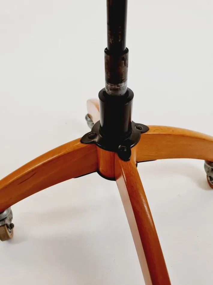 Pamono Vintage Bauhaus Swivel Office Chair in Wood by Böhler, 1940s Discount