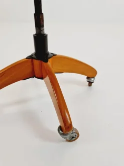 Pamono Vintage Bauhaus Swivel Office Chair in Wood by Böhler, 1940s Discount