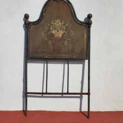 Pamono Vintage Bed Headboard and Footboard in Wrought Iron New