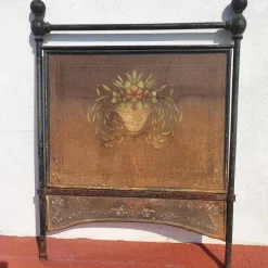 Pamono Vintage Bed Headboard and Footboard in Wrought Iron New