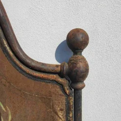 Pamono Vintage Bed Headboard and Footboard in Wrought Iron New