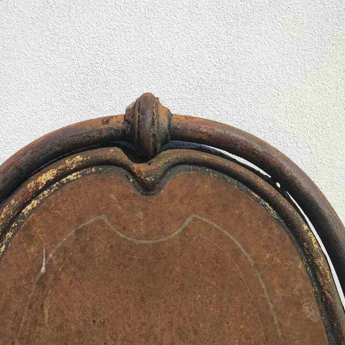 Pamono Vintage Bed Headboard and Footboard in Wrought Iron New