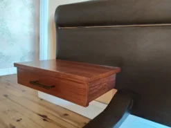 Pamono Vintage Bed in Teak & Skai by Roger Landault, 1960s Best