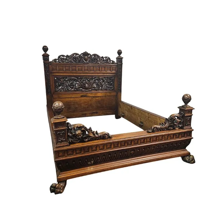 Pamono Vintage Bed in Wood Best