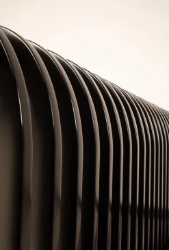 Pamono Vintage Bed in Wood and Brass by Pierre Cardin, 1980s Hot