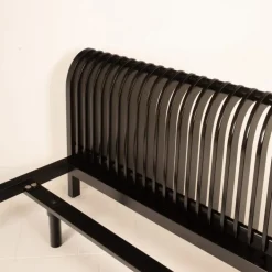 Pamono Vintage Bed in Wood and Brass by Pierre Cardin, 1980s Hot