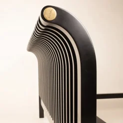 Pamono Vintage Bed in Wood and Brass by Pierre Cardin, 1980s Hot