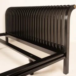 Pamono Vintage Bed in Wood and Brass by Pierre Cardin, 1980s Hot