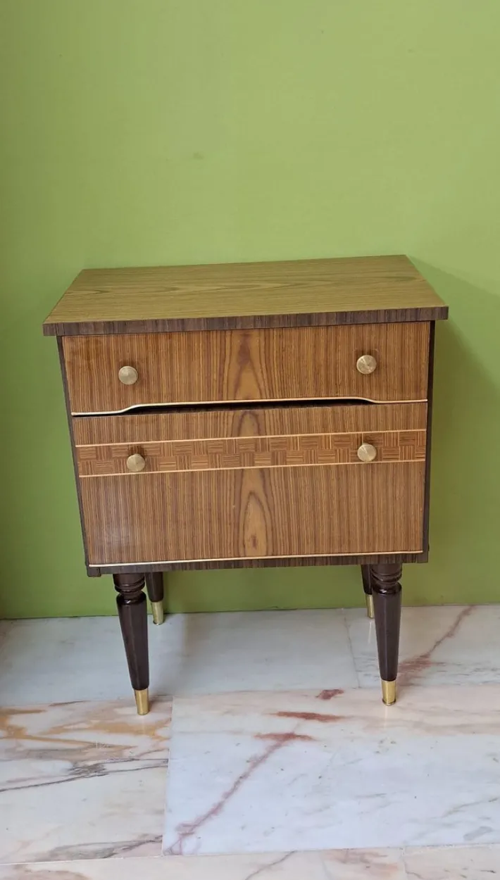 Pamono Vintage Bedside Table, 1950