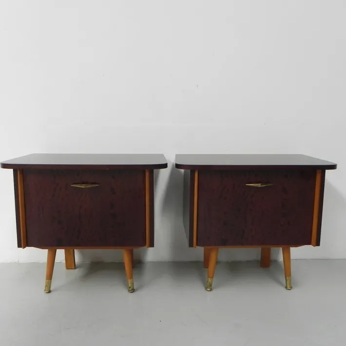 Pamono Vintage Bedside Tables, 1960s, Set of 2 Hot