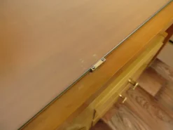 Pamono Vintage Bedside Tables with Drawers and Glass Top, 1950s, Set of 2 Clearance