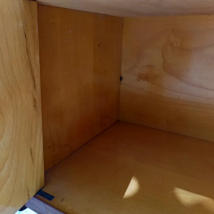 Pamono Vintage Bedside Tables with Glass Tops, Set of 2